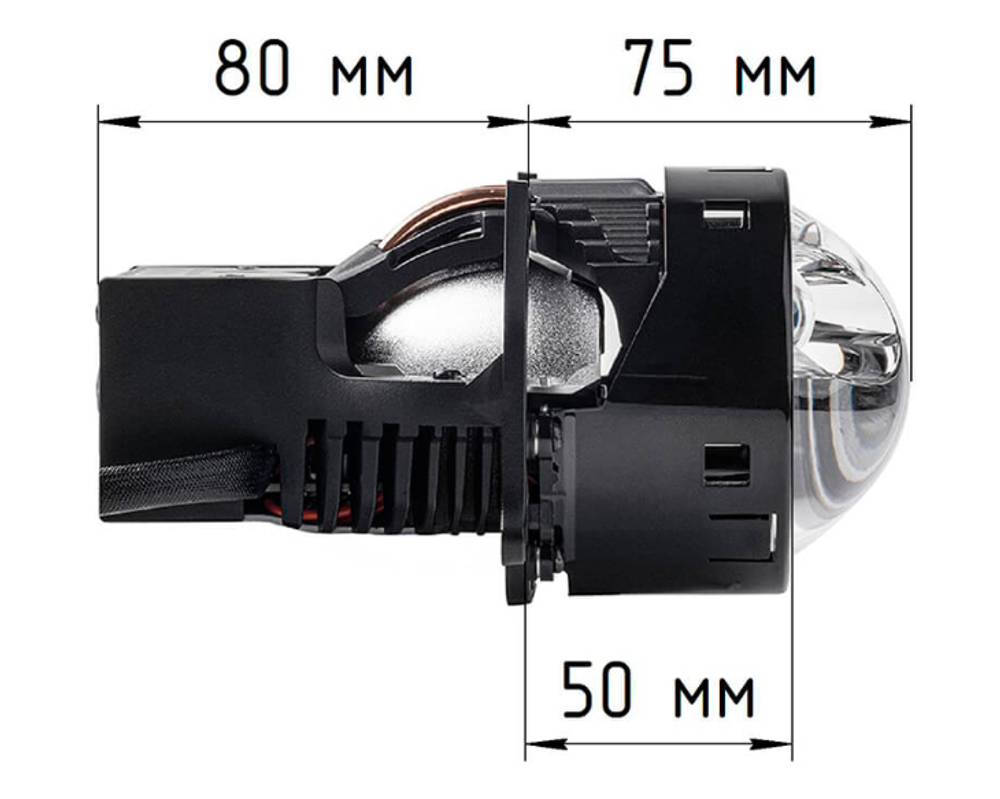 Билед модули Aozoom B-011 Laser 3.0 дюйма, 4 чипа, 5500K, 12V, 54W/81W, крепление 3R (комплект, 2шт)