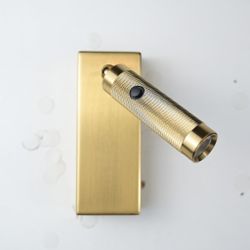 Бра Chelsom Wall Led Knurl Brass By Imperiumloft