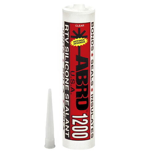 Герметик силиконовый Abro 1200, прозрачный, 310 мл