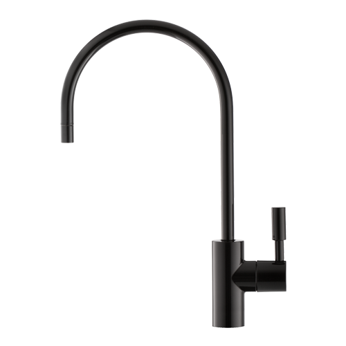 Кран для чистой воды Барьер (Черный глянец)