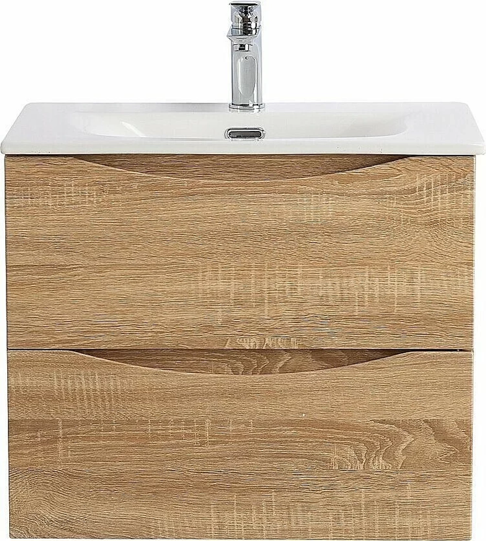 Тумба с раковиной BelBagno MARINO-CER-N-600-2C-SO-WO-P Rovere Bianco