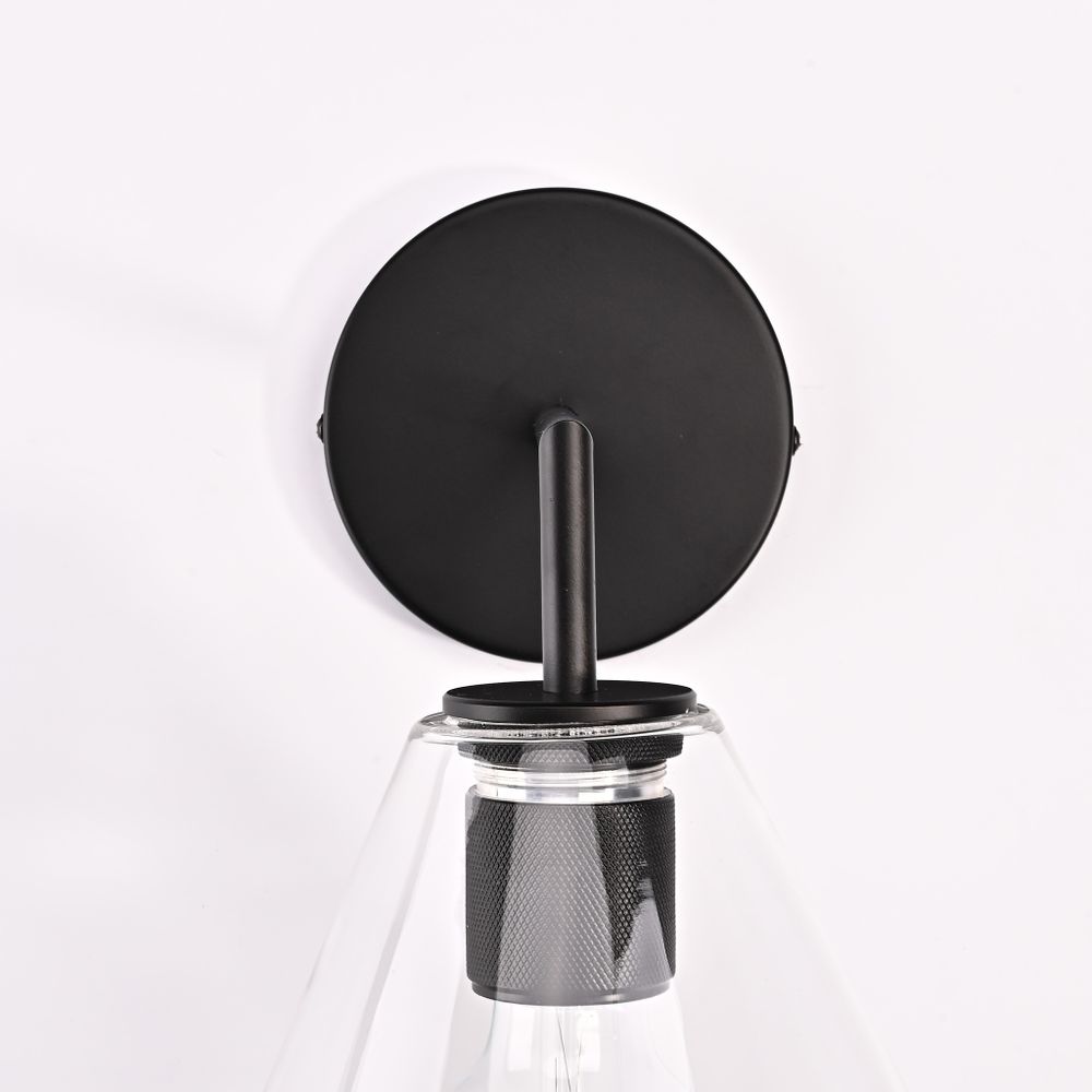 Бра Rh Utilitaire Funnel Shade Single Sconce Black By Imperiumloft
