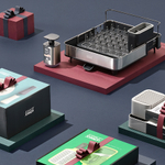 Сушилка для посуды раздвижная extend steel, серая