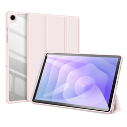 Чехол книжка розового цвета для планшета Samsung Galaxy Tab A9 Plus и Tab 11 Plus, серия Toby Series от Dux Ducis