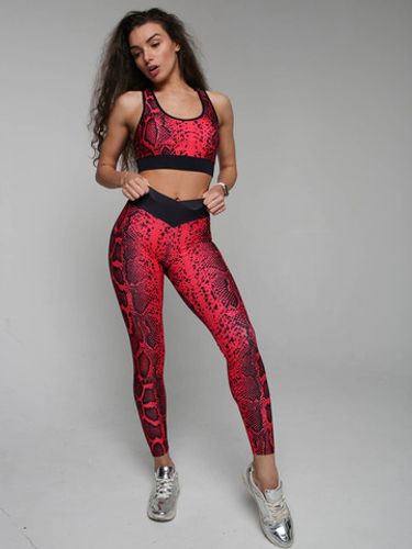 Leggings Red Snake