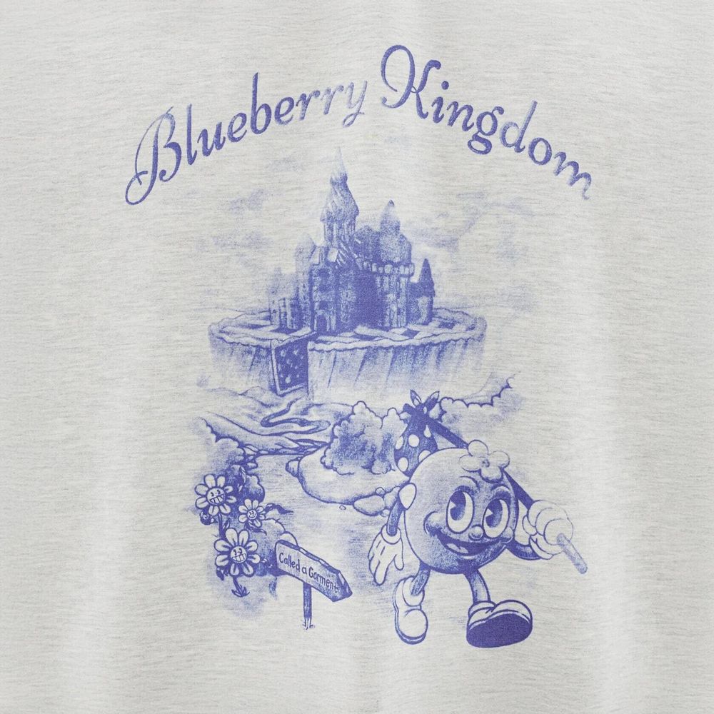 Футболка Called a Garment Blueberry Kingdom серый меланж