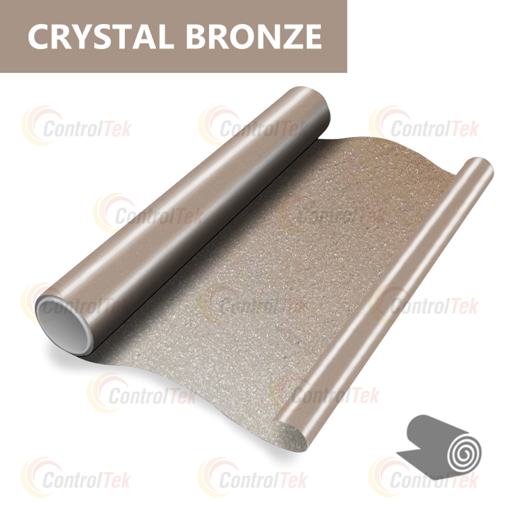 Пленка для окон декоративная CRYSTAL BRONZE ControlTek, рулон (размер 1,22x30м.)