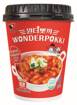 Рисовые палочки токпокки Wonderpokki, классические 120 гр, корейская еда быстрого приготовления