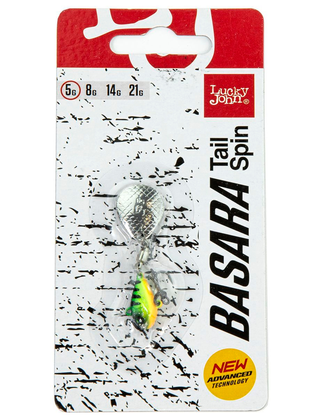 Тейл-спиннер Lucky John BASARA TAIL SPIN 21.0г 001 в блистере
