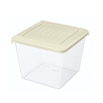Контейнер для продуктов "Asti" квадратный 1,0л (светло-бежевый)