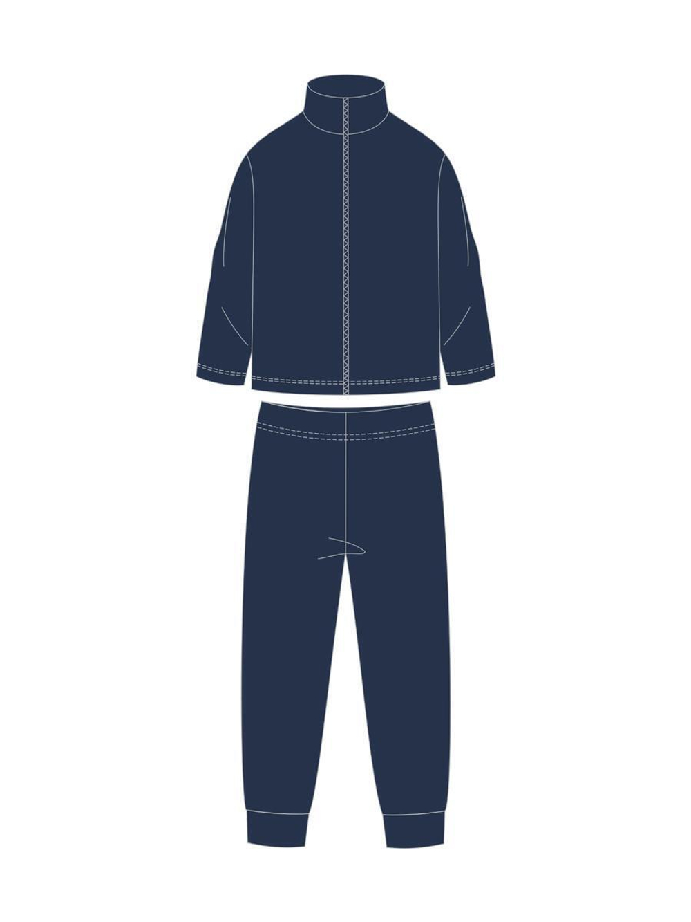 Костюм д/мальчика флис "Горизонт-2" КМ-842/2 р.110, Тёмно-синий (Ивашка)