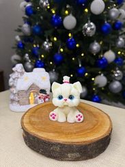 Yorkshire terrieri formasında sabun (bej)