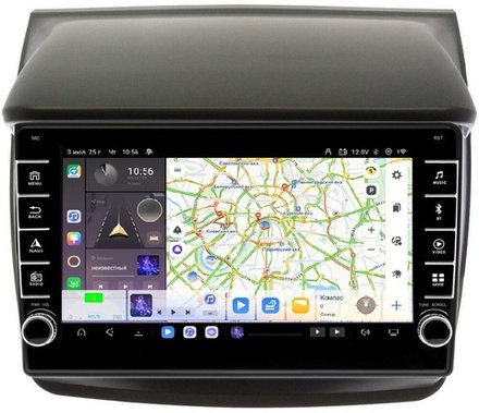 Магнитола для Mitsubishi L200, Pajero Sport 2006-2016 - Carmedia OL-9635 (кнопки и крутилки) Android 13, TS20, 6+128Гб, CarPlay, 4G SIM-слот