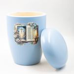 Урна для праха биоразагаемая "Эдем" голубая Книга