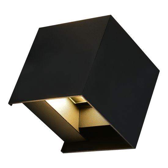 SL9513.401.01 Светильник уличный настенный ST-Luce черный/черный LED 1*10W 2700K BRIK