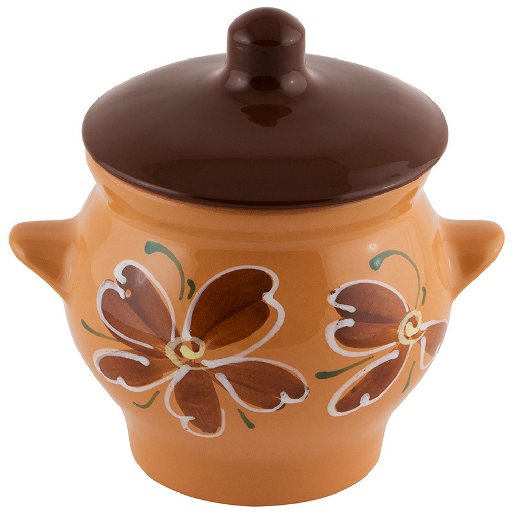 Горшок 0,65 л для жаркого "Цветы". 006692-SK
