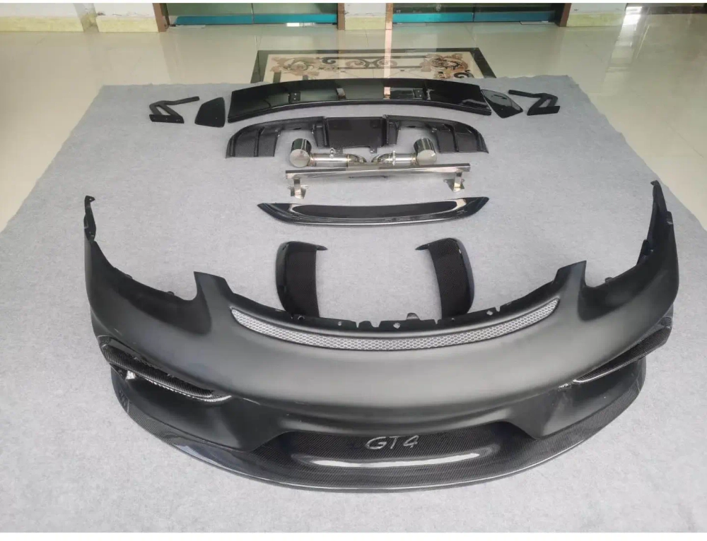 Карбоновый обвес переделка в GT4 для Porsche 718 982 2016+ Порше