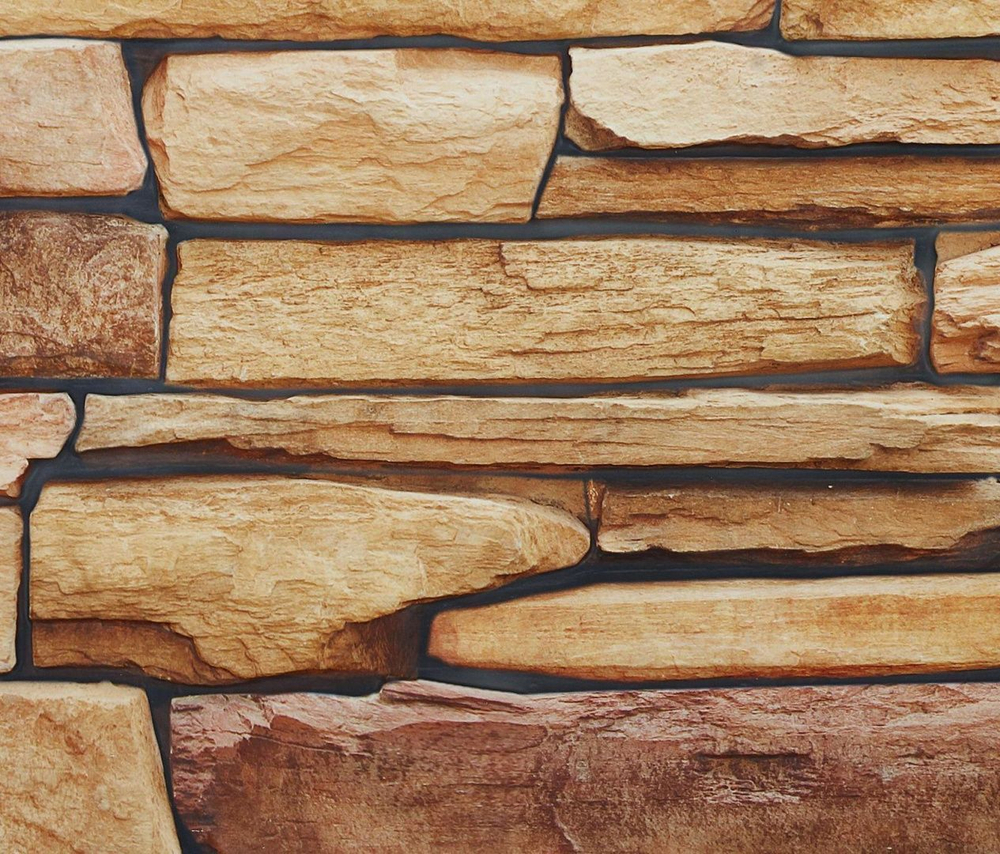 ПАНЕЛЬ ДЕКОРАТИВНАЯ ПВХ GRACE СЛАНЕЦ ПЕСОЧНЫЙ 980Х498ММ 1ШТ