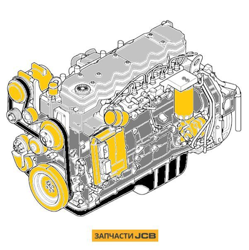 Двигатель CUMMINS 5.9L 150BHP T2 JCB 333/T2207