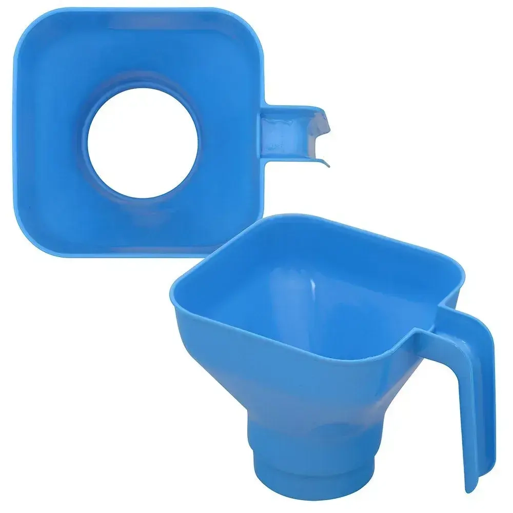 Воронка для банок Квадрат, 17,5,5х12см. 5цв. NEW