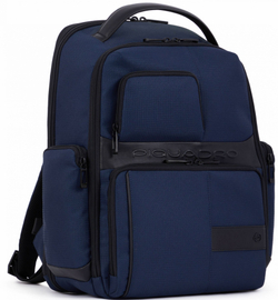 Рюкзак Piquadro Wollem CA6239W129BM/BLU синий полиэстер/натур.кожа