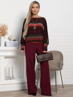 Блуза Муза (бордово-оранжевый) Б15184-5М LT Collection