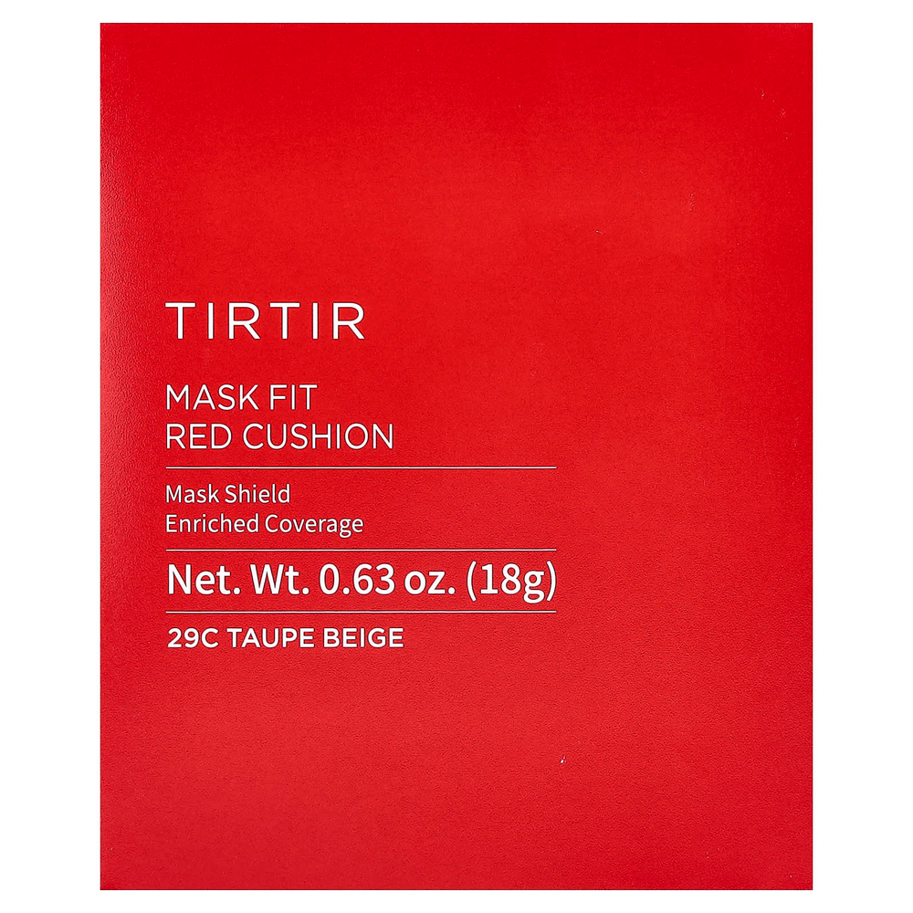 TIRTIR, Mask Fit Red Cushion, кушон, тон 29C коричнево-бежевый, 18 г (0,63 унции)