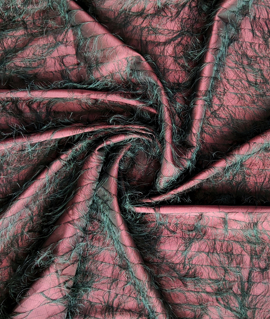 Тафта однот бордо, реснички черные FC#7