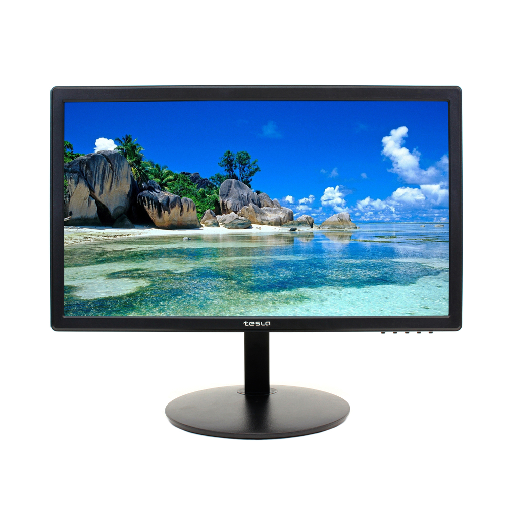 Монитор TESLA 18.5'' Q2422DFG, 1366x768, TN, 60Гц, чёрный, 8-bit, 5мс, 700:1, 250 Кд/м2, VESA:75x75, VGA, HDMI