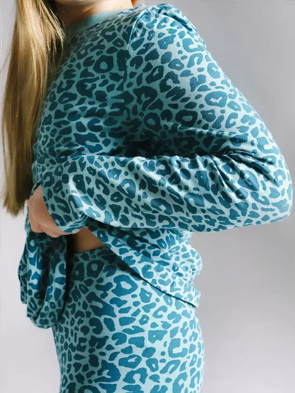 Домашний костюм для девочки с принтом