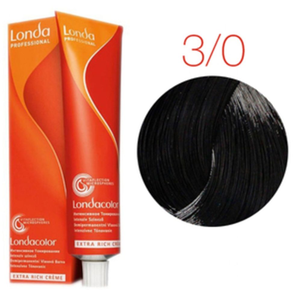 Londa Color инт.тонирование, 3/0 темный шатен, 60мл