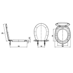 Сиденье для унитаза "Каскад-1" ИНКОЭР