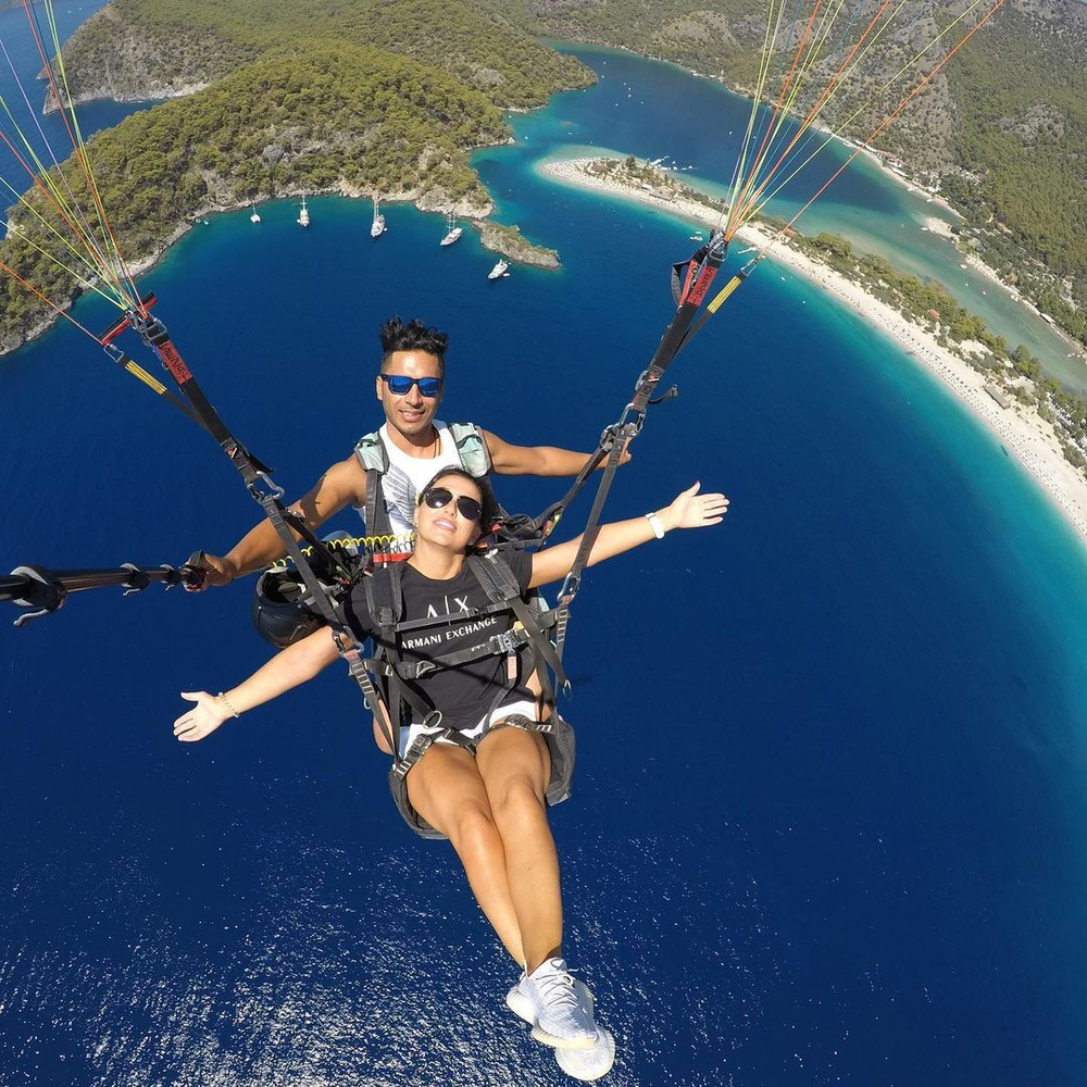 Параглайдинг с горы Адрасан на высоте 1000 м