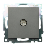 Розетка телевизионная 1-местная (механизм), 75 Ом, 5-862МГц, серия Катрин, графит, GLS00-7108-06 49419