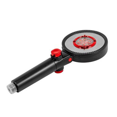 Лейка душевая двухсторонняя шарнирная с кнопкой подачи воды (АБС-пластик/нерж.сталь,L-28.5см,?-11.5см,0-80°С,3 режима,очистка от хлора) ISMA ISMA-SK-00603