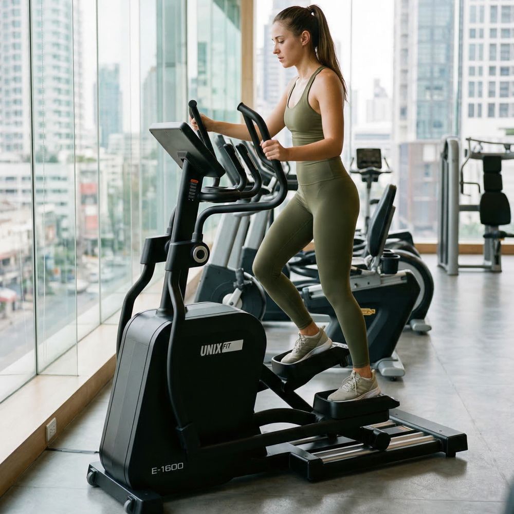 Эллиптический тренажер генераторный UNIX Fit E-1600 (LED) PRO