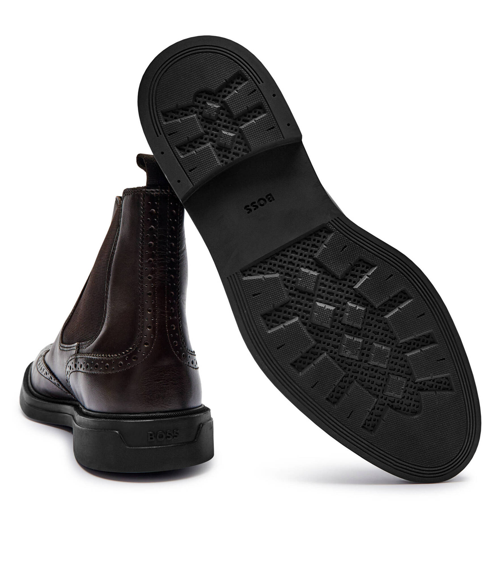 Кожаное челси Calev BOSS BLACK - коричневый(50529227)