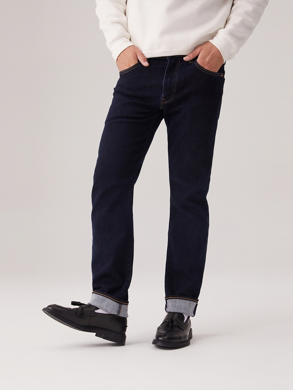 Мужские классические джинсы Levi's 502 Taper 29507-1589, Утепленные