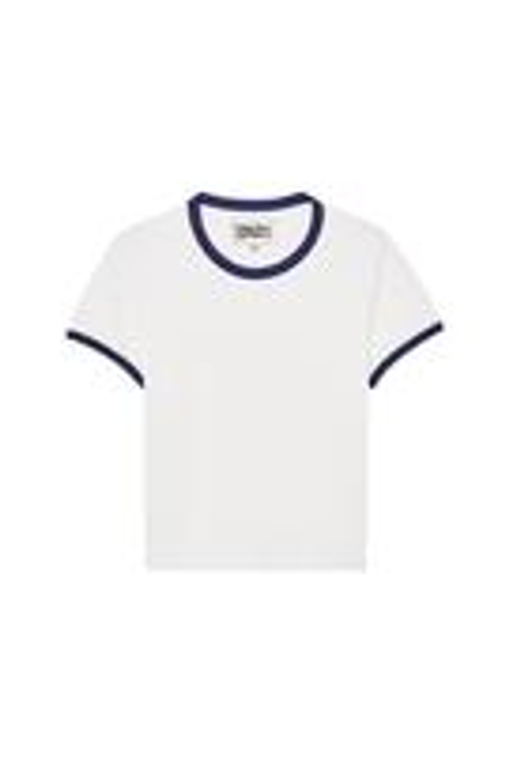 ZARA X BENITO ANTONIO ФУТБОЛКА УКОРОЧЕННОГО КРОЯ С КОРОТКИМИ РУКАВАМИ, ЖЕЛТОВАТО-БЕЛЫЙ
