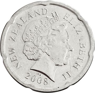 20 центов 2008 Новая Зеландия
