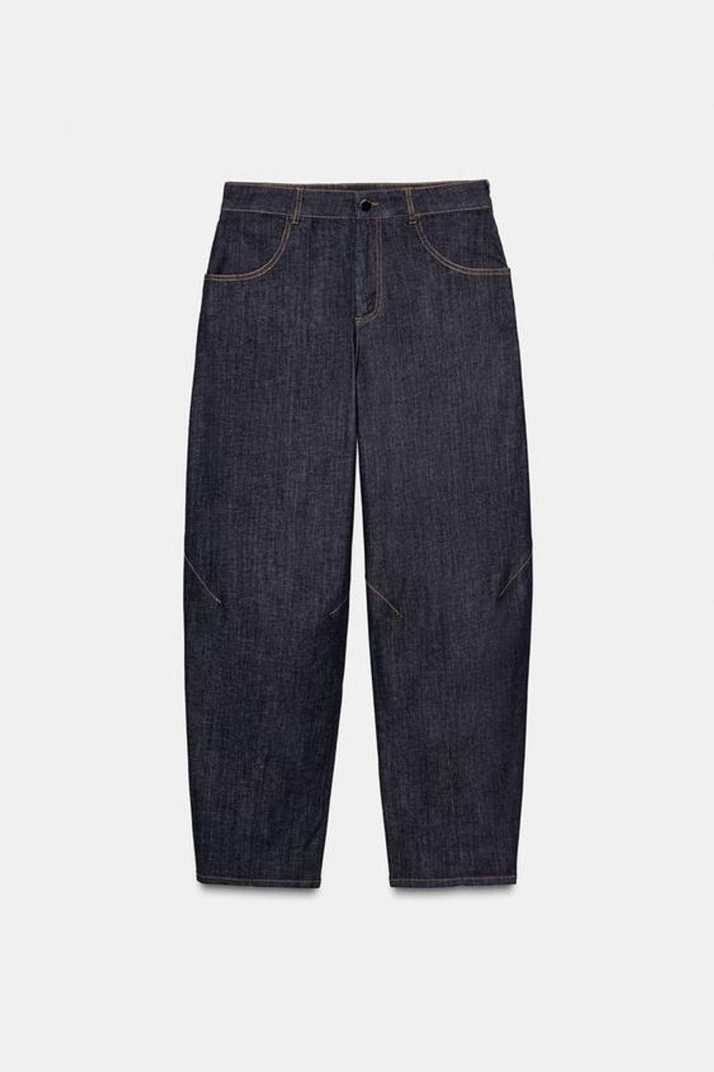 ZARA БРЮКИ BALLOON, СИНИЙ