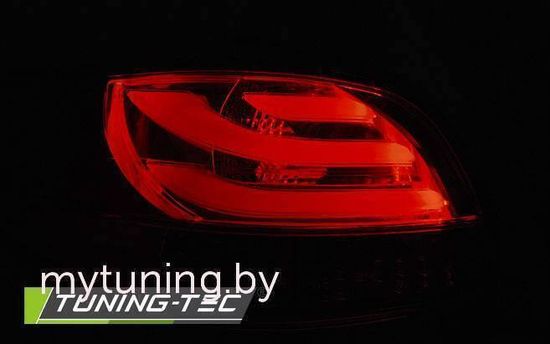 Задние фонари red white led bar для Peugeot 206