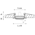 Встраиваемый светильник Singo Lightstar 011601