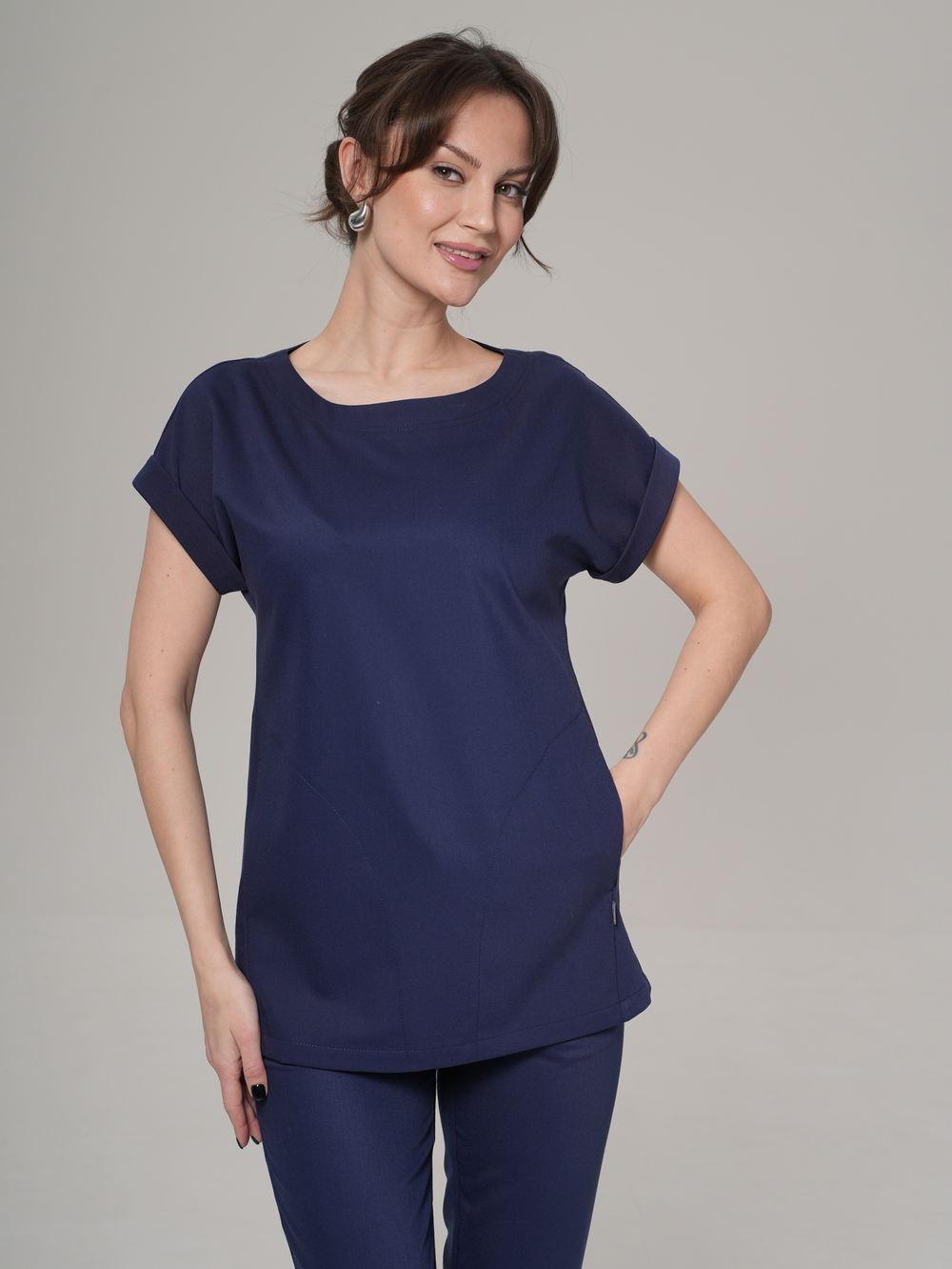 Блуза медицинская женская | Бл-387 либерти люкс