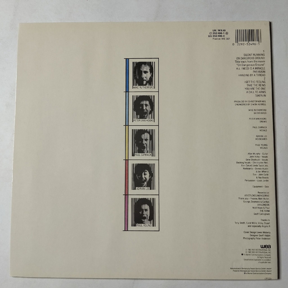 Винтажная виниловая пластинка LP Mike and The Mechanics (Germany 1985)