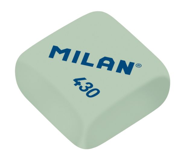 Ластик квадратный 430 2.8х2.8х1.3 см, 30 шт, ассорти CMM430, Milan