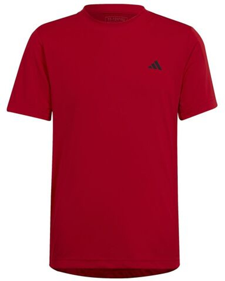 Футболка для мальчика теннисная Adidas Boys Club Tee - лучше алого цвета