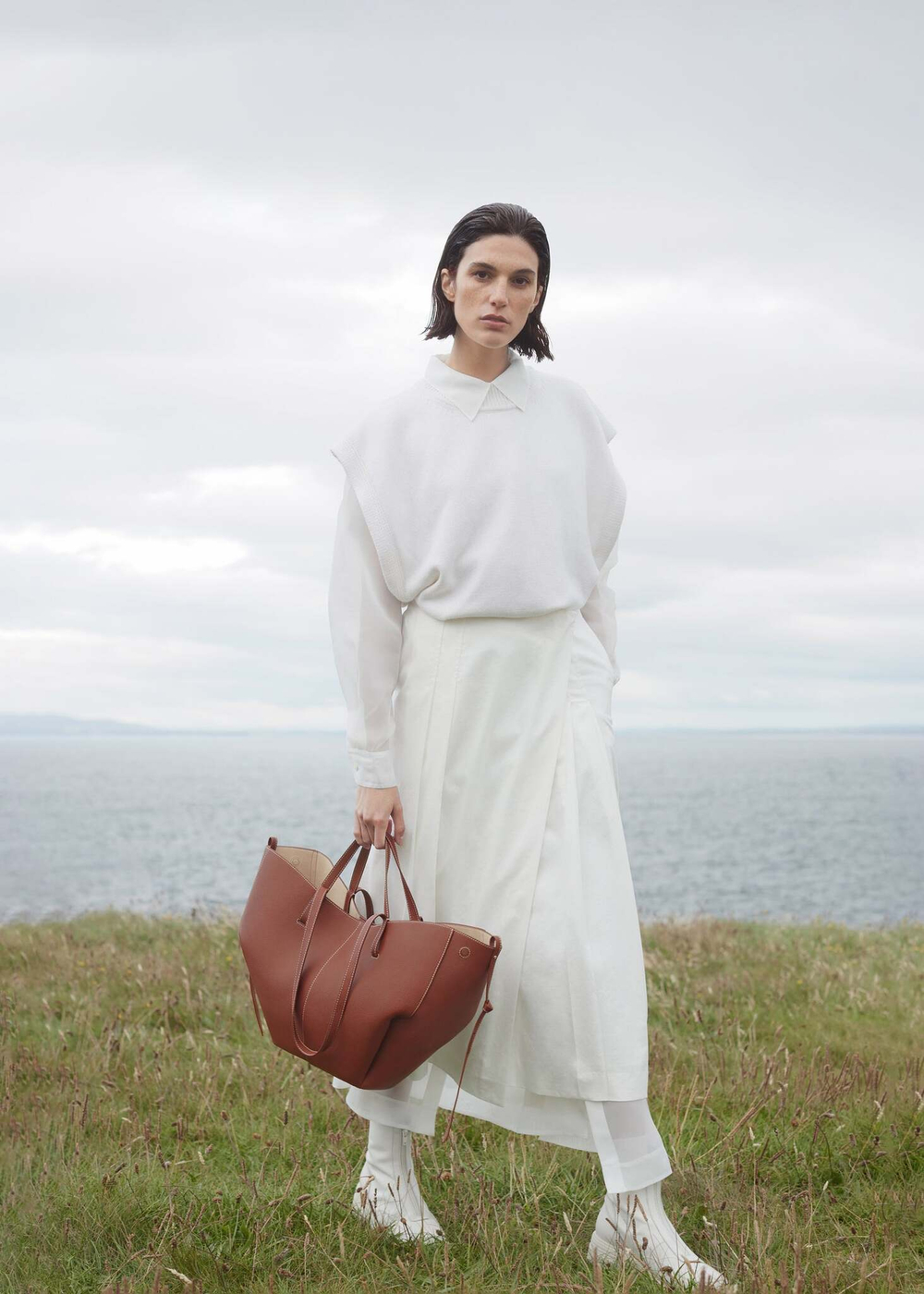 Сумка Polene Cyme EDITION TEXTURED COGNAC