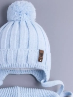 Шапка для мальчика со снудом осенняя