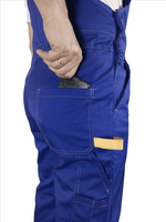 Костюм мужской летний «ДНЕПР» (куртка+полукомбинезон) цв.васильковый/светло-серый